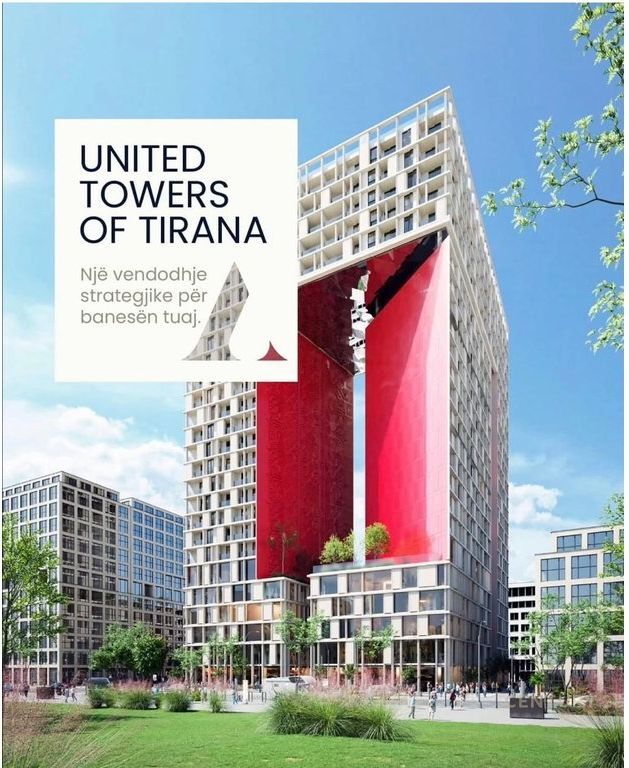 Apartament 1+1 per shitje te United Towers of Tirana