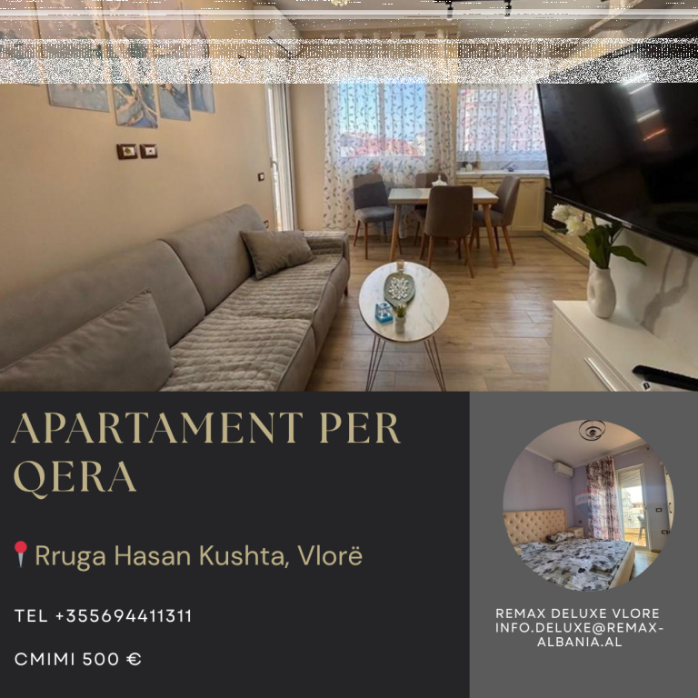 🏡 APPARTAMENTO 2+1 IN AFFITTO – VLORË