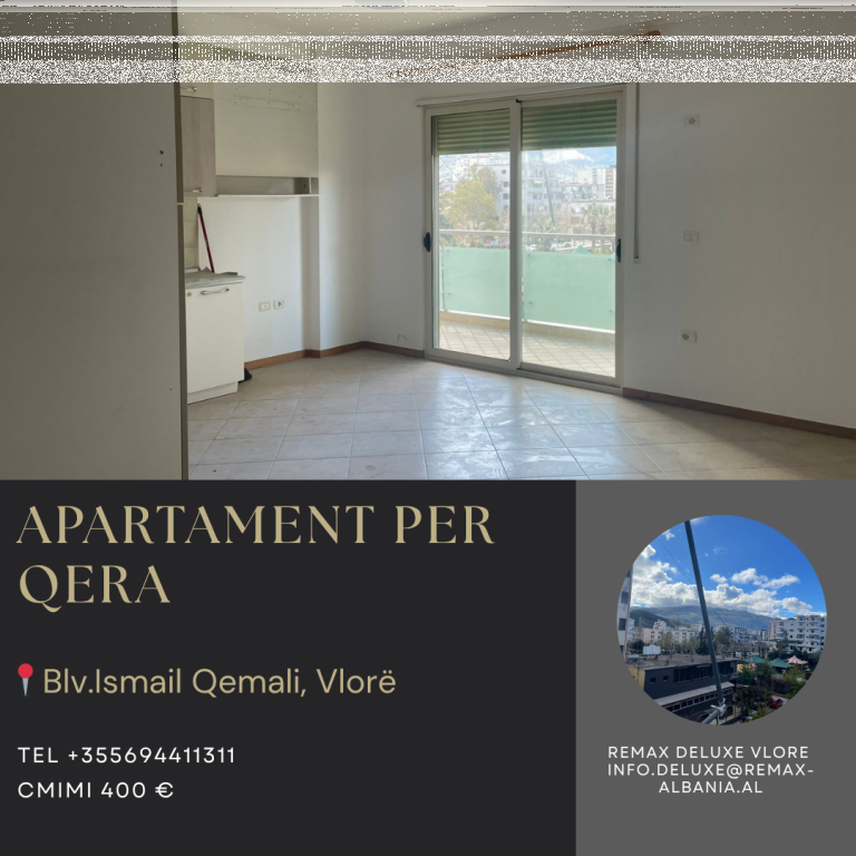 🏡 APARTAMENT 3+1 ME QIRA – PRANË PARKUT AULONA, VLORË