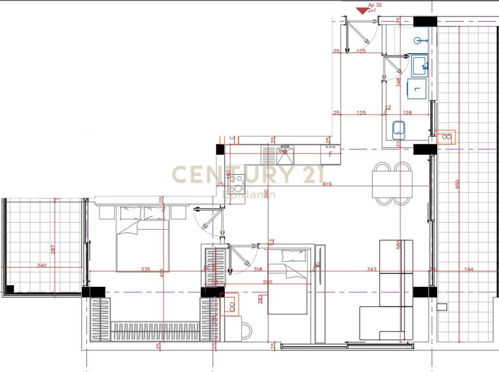 VENDESI APPARTAMENTO 2+1 IN " PORTO LALZI " HAMALLAJ
