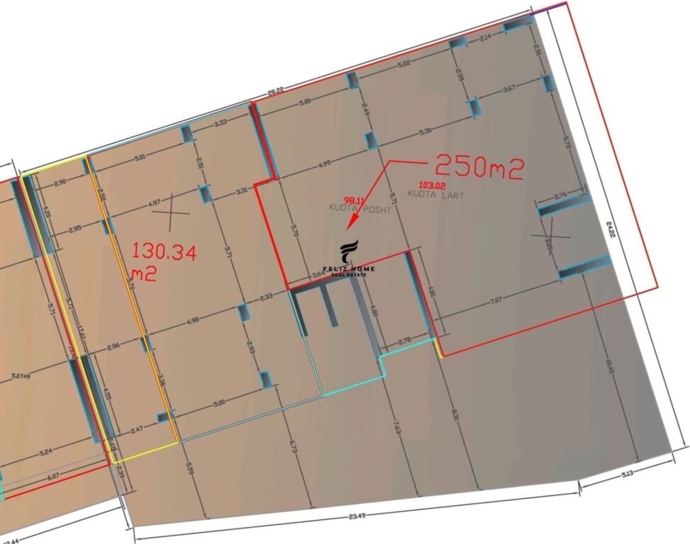 DYQAN ME QERA 250 M2 BULEVARDI RI 3000 EURO  FH-67298