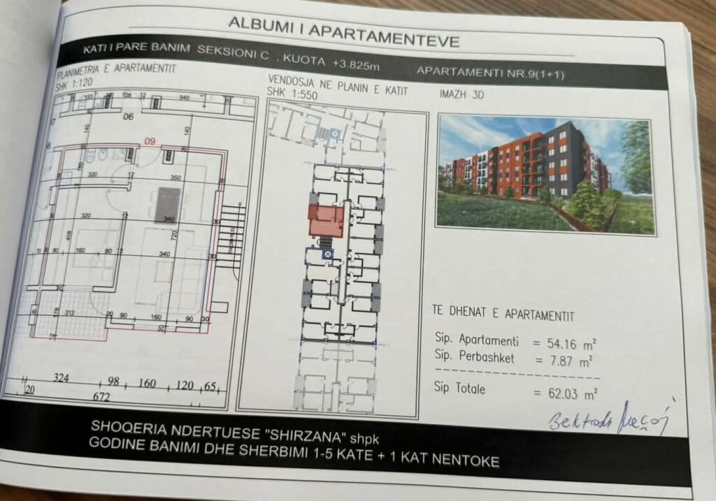 APPARTAMENTO 1+1 IN VENDITA - PASKUQAN, TIRANA