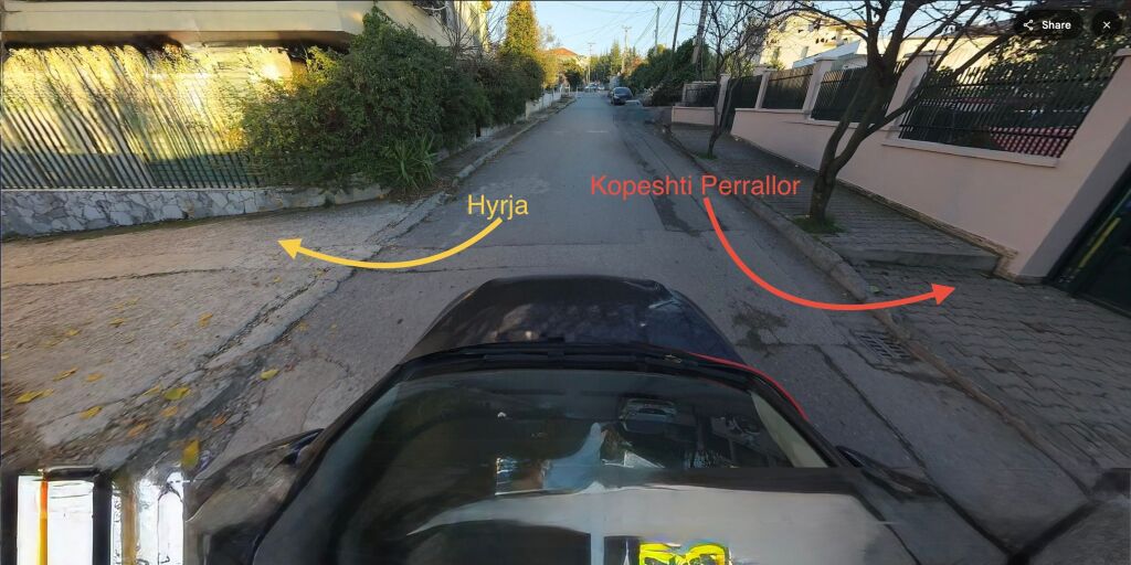 Mihal Grameno Street Entrance 2+1 for Rent. 40,000 Lek