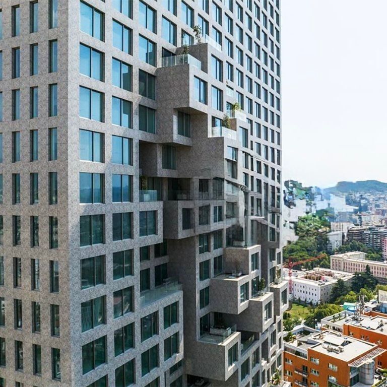 🏙️✨ Apartament Luksoz 2+1+2 + Garderobë – Downtown One, Tiranë ✨🏙️