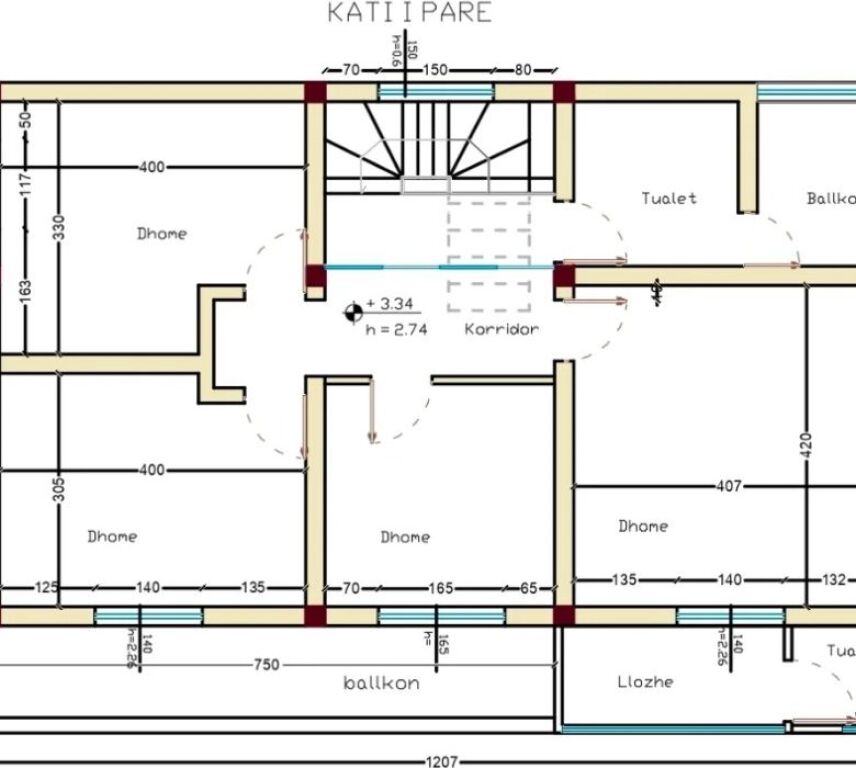 Qera | Vilë 5 + 1 | Kombinat | 800 €/muaj