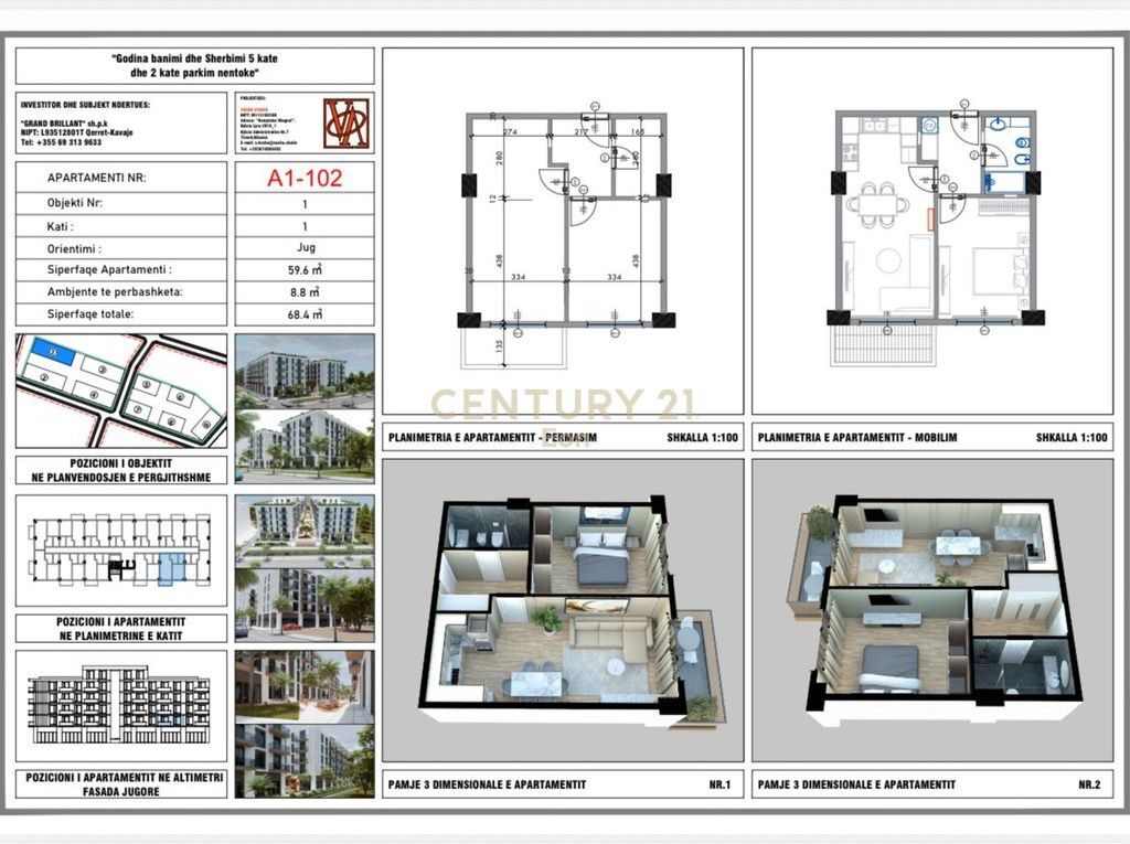 SHITET APARTAMENT 1+1 NE QERRET REZIDENCA PALM PARADISE !