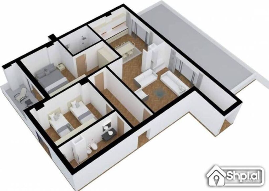 Shitet, Apartament 2+1 i, Ish Parku i Autobusave.