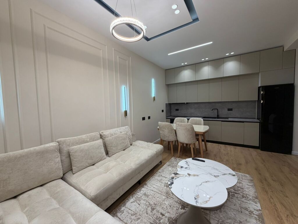 Apartment 1+1+Parking for rent at Golden Park Residence near Air Albania Stadium.