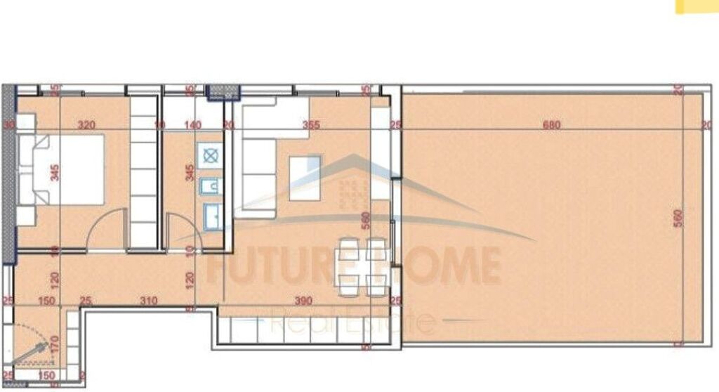 For sale, Apartment 1+1, Tudas Residence