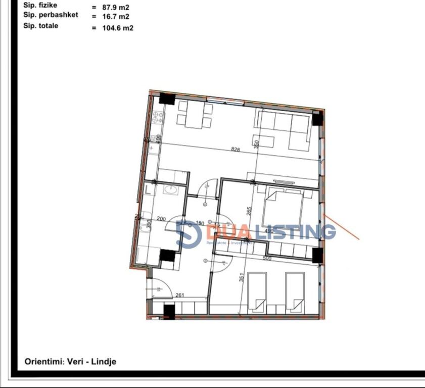 We are selling a 2+1 apartment at the Aluna Complex in Paskuqan!