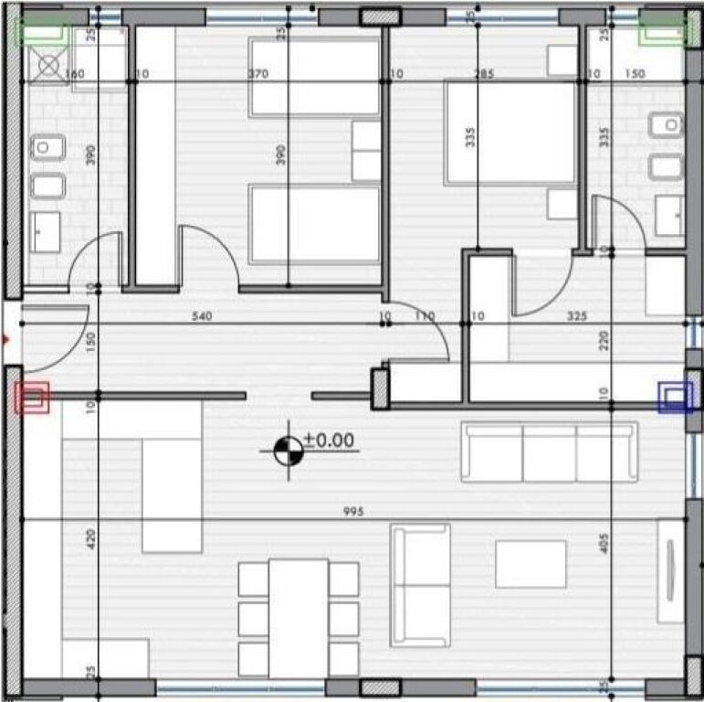 Super Apartament 2+1+2 në Eden Residence, Sauk – Cilësi &amp; Komoditet, Gati për Banim