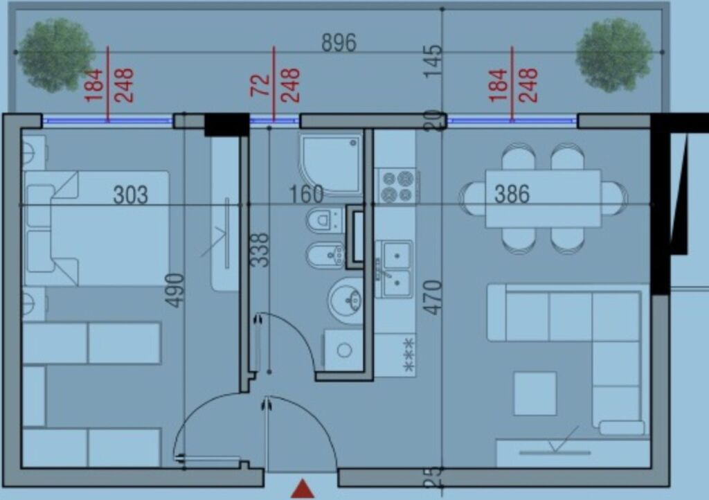 🏡 Shitet Apartament 1+1 – Sauk i Vjetër