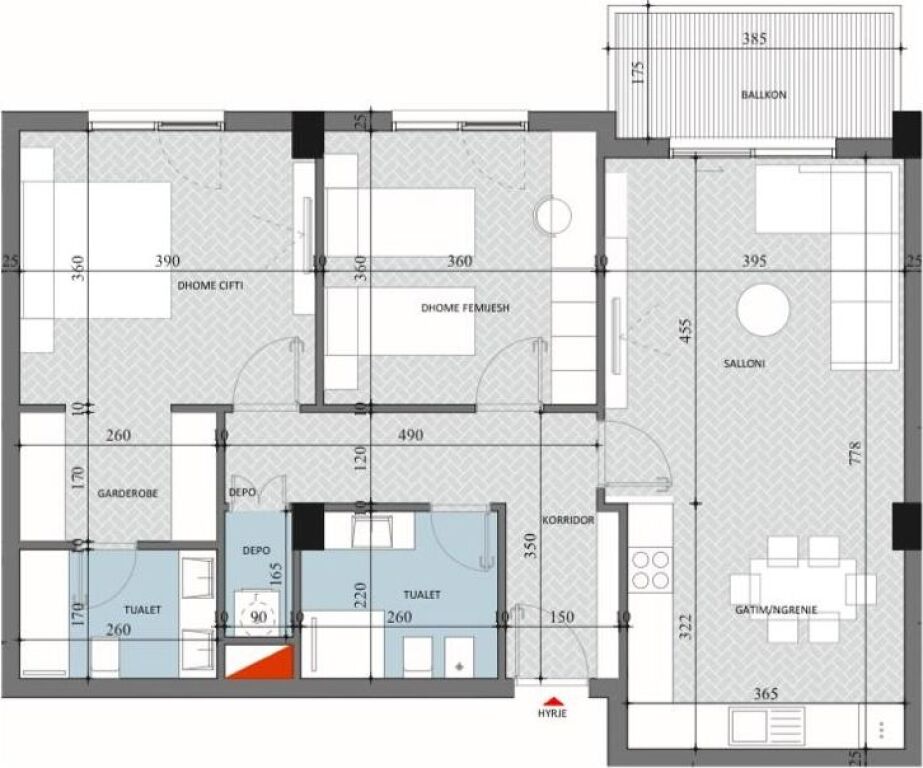 Diellon Apartments 2, Paskuqan MUNDESI PER KESTE