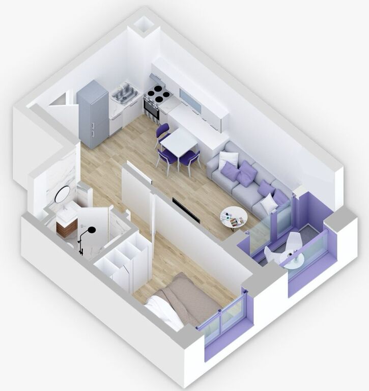 Apartament 1+1 per shitje, kompleksi Kadiu!