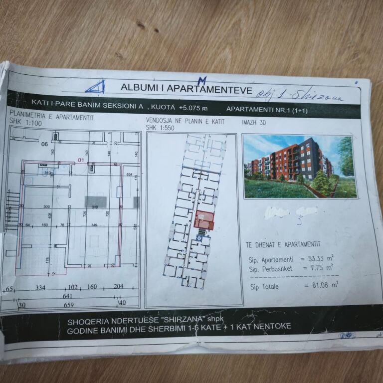 🏡 Shitet Apartament 1+1 – Lake Side Residence, Paskuqan