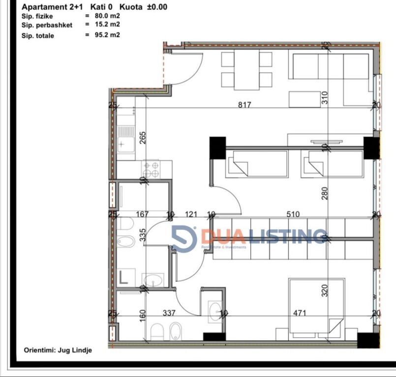 We sell a 2+1+2 apartment at Aluna Complex in Paskuqan! Floor 0