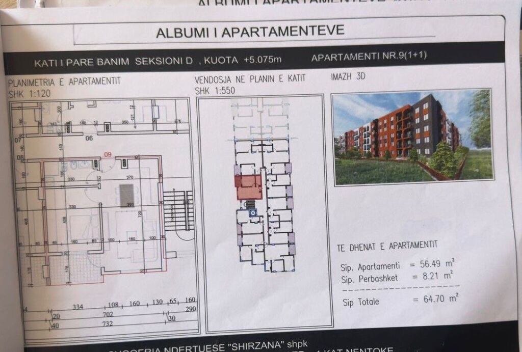 🏡 Shitet Apartament 1+1 – Lake Side Residence, Paskuqan