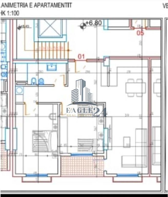 Shitet Apartament 2+1 në Babrru 250m larg nga Rruga 5 maji. 131'200€
