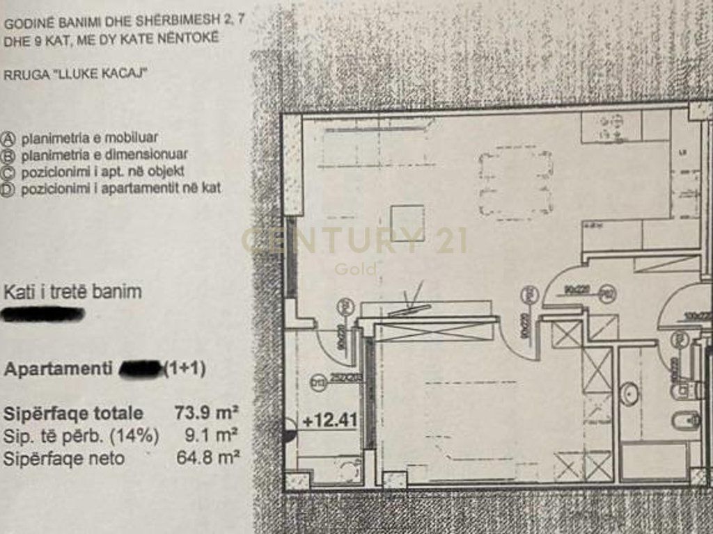 SHESIM APARTAMENT 1+1 PRANE SPITALIT AMERIKAN 2!