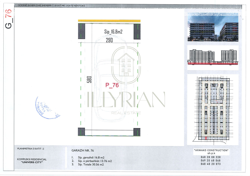 Apartment 3+1 with veranda + garage for sale at Univers City – premium space