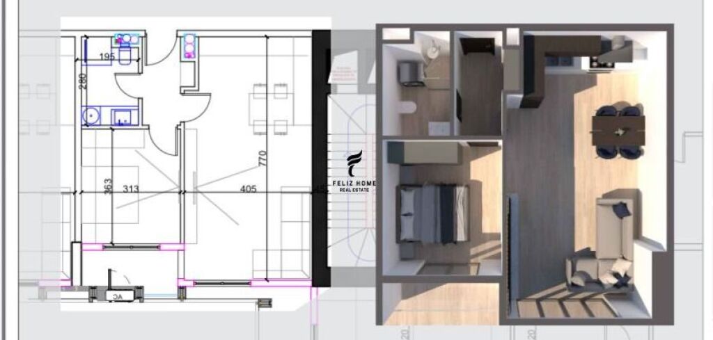 FOR SALE APARTMENT 1+1 ARTIFICIAL LAKE 207,220 EURO  FH-67605