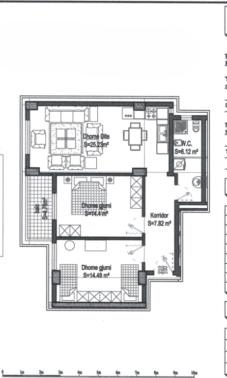SHITET APARTAMENT 2+1 TE KTHESA KAMZES!