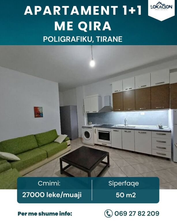 For Rent 1+1 Furnished - Shkoze /Ali Dem Tirane