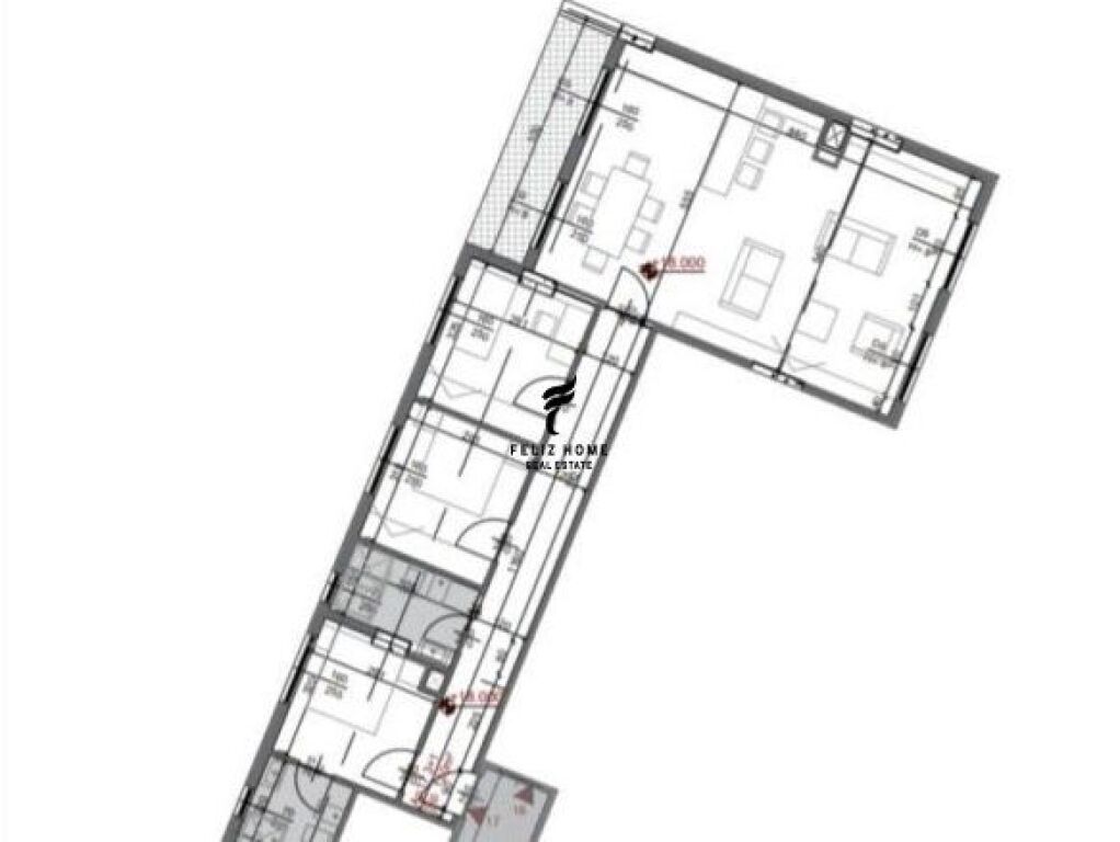 ZYRE ME QERA 148 M2 RRUGA E DIBRES 90.000 LEKE FH-67556