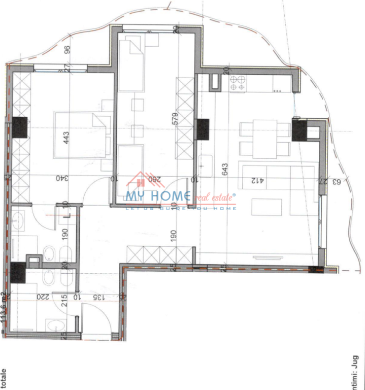 Apartament 2+1 ne shitje Kompleksi Aluna Paskuqan