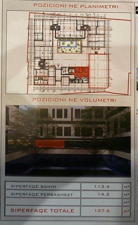 Jepet me qira ambient komercial multifunksional – Rezidenca Relux, Shkozë