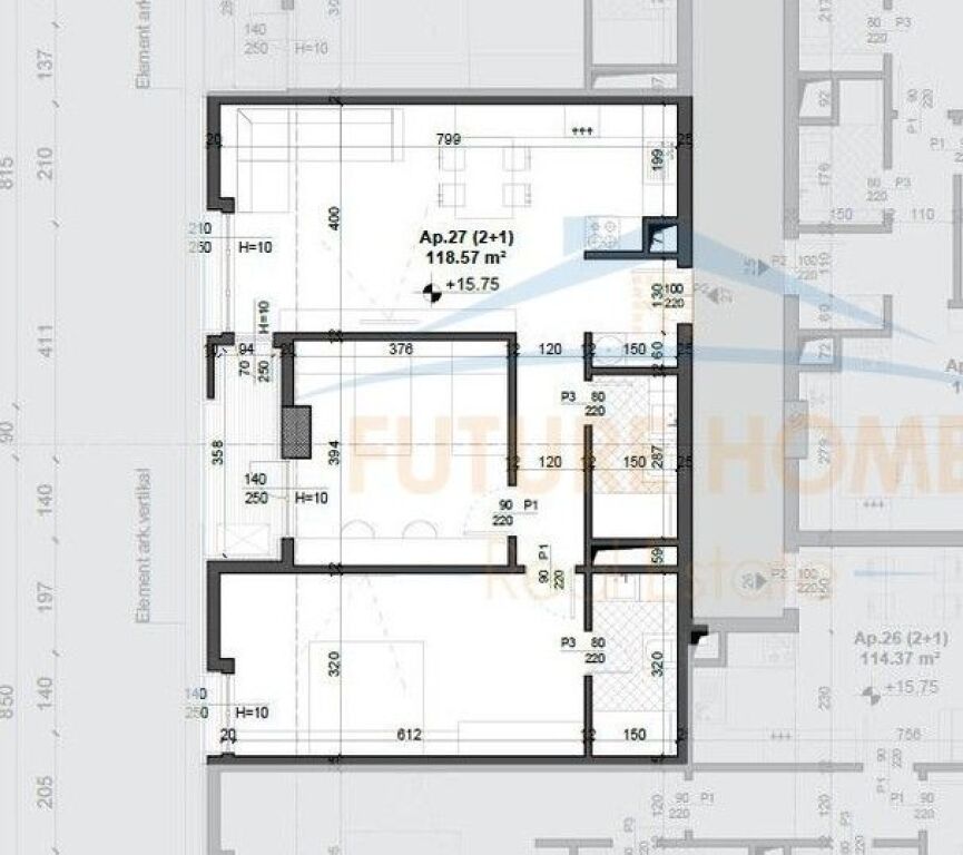 For sale, Apartment 2+1, Mei’s Garden Residence, Former Aviation Field