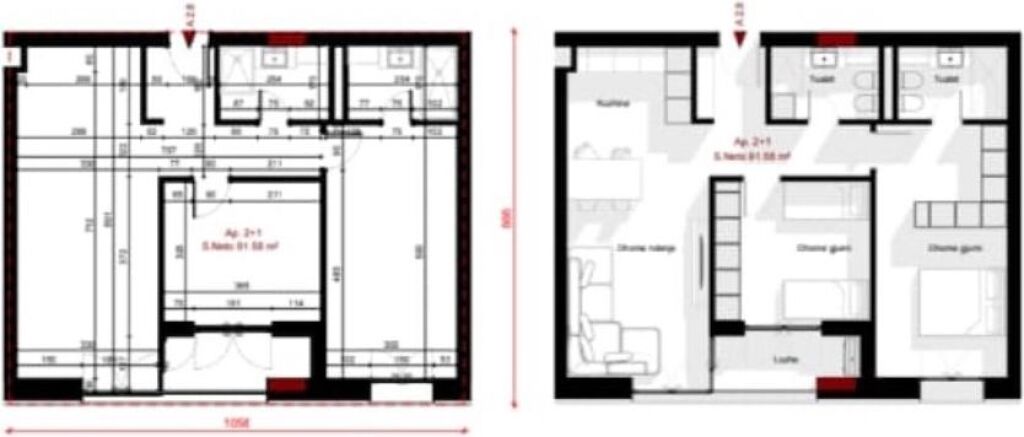 📍 Fati Residence – Apartament 2+1