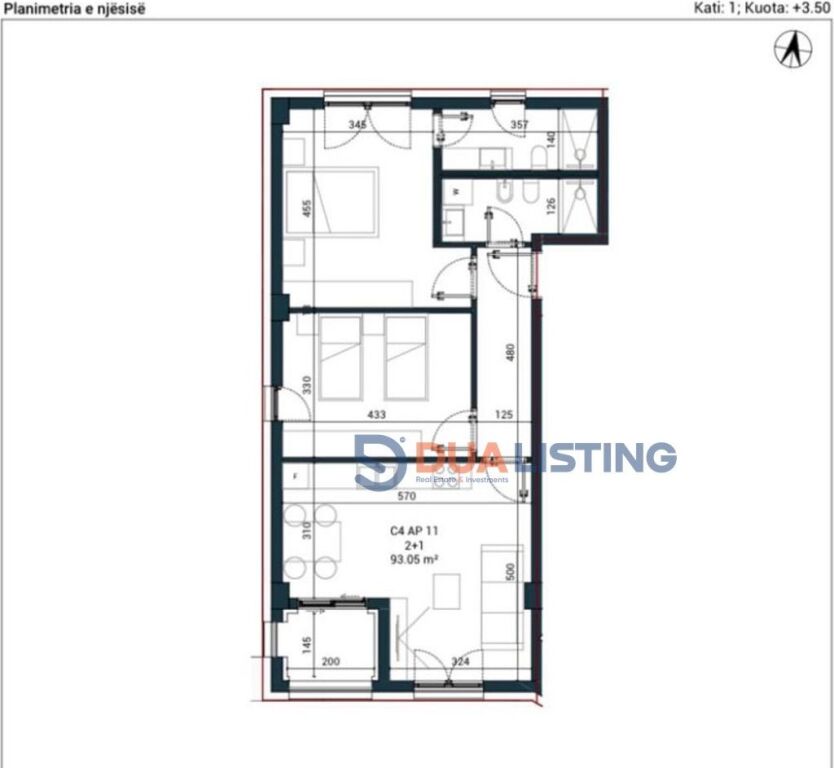 Shitet Apartament Ekskluziv 2+1+2 në Bregdetin më Elitar 📍 Sun Palasë , Dhermi