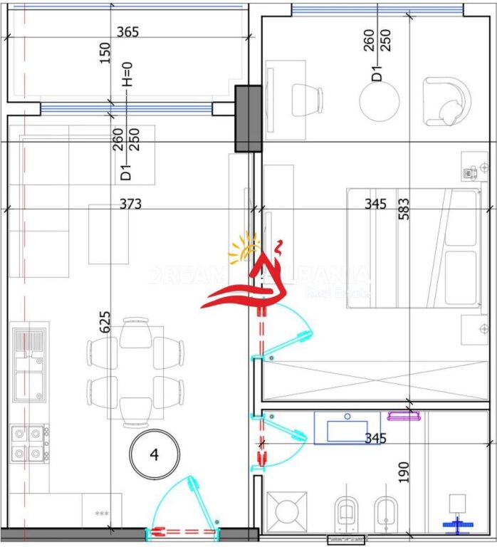 Apartament 1+1 Ne Shitje Ne Golem (ID 41111546)