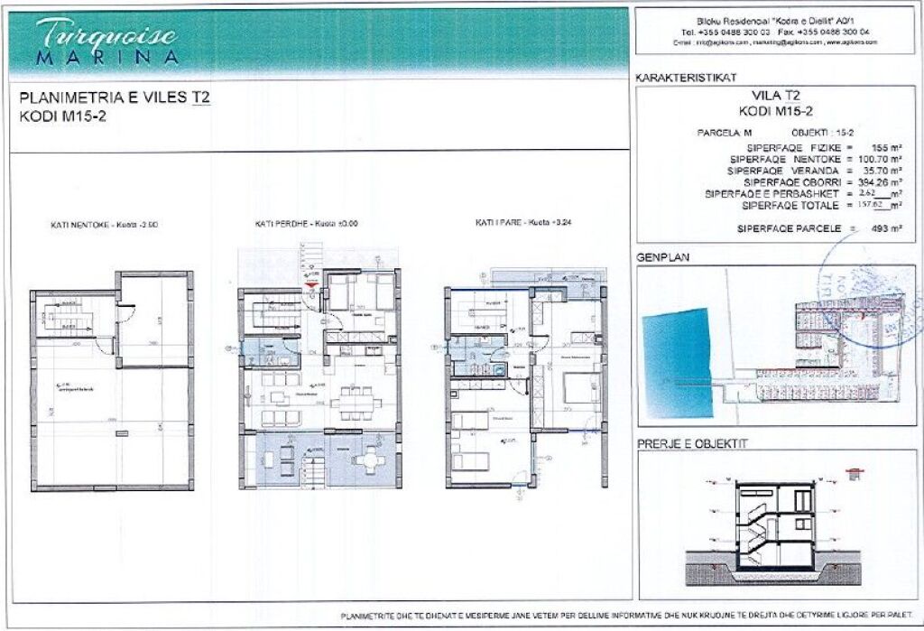 VILE 3-KATESHE ME PISHINE TE TURQUOISE MARINA, GJIRI I LALEZIT!