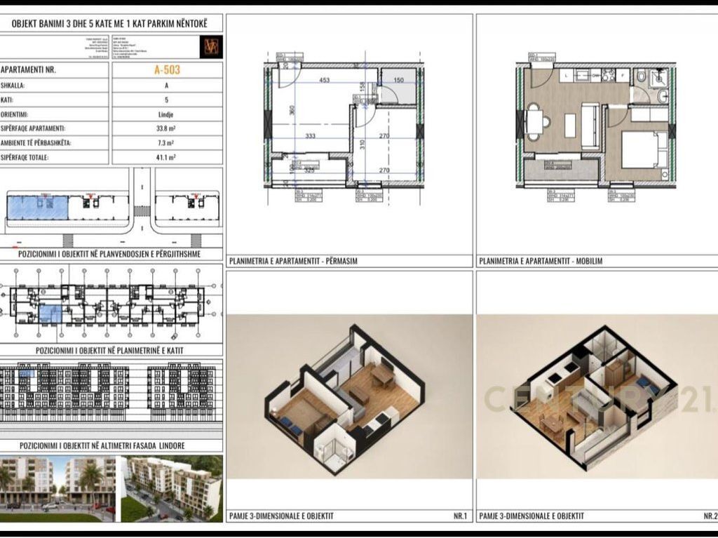 Apartament 1+1 Për Shitje në Mali i Robit, Durrës - 53,430.00€ | 41 m²