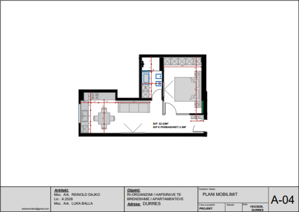 Appartamento 1+1 in vendita, 52.63 m² – Opportunità ideale di investimento a Durrës!