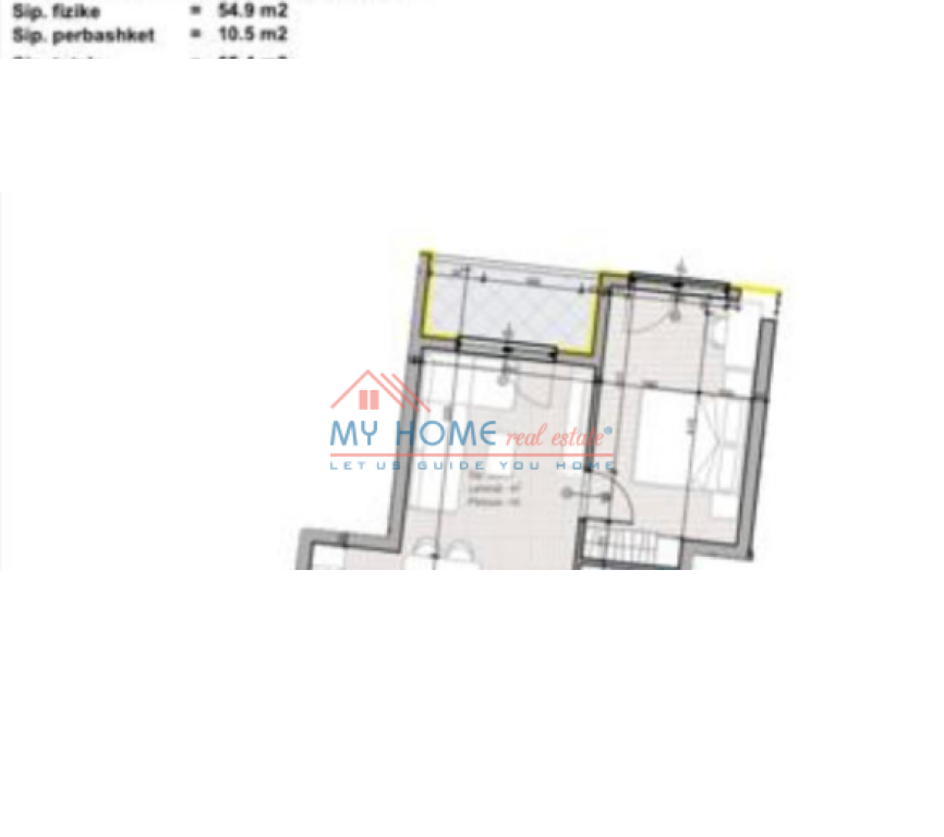 Apartament 1+1 ne Shitje Paskuqan