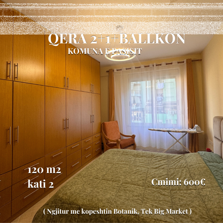 2+1+balcone in affitto | 📍Komuna e parisit