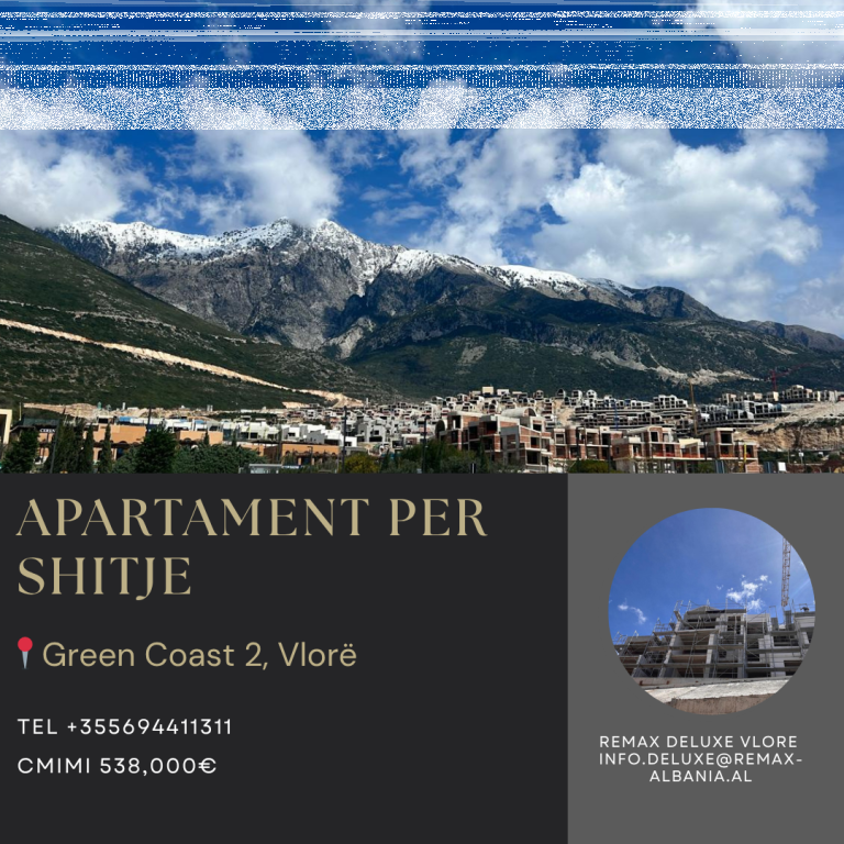 🏖️ APARTAMENT 2+1 LUKSOZ PËR SHITJE – GREEN COAST 2, DHËRMI