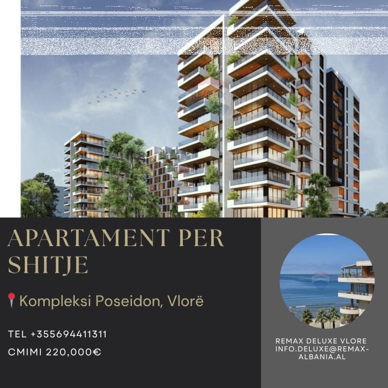 Apartament 1+1 për Shitje – LUKS & INVESTIM NË LUNGOMARE!