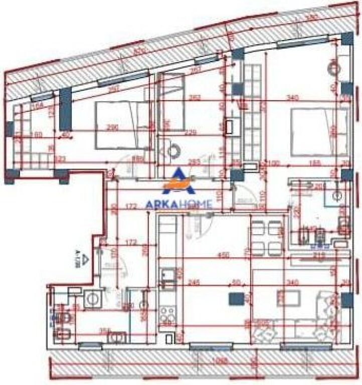 VENDESI APPARTAMENTO 3+1+BALCONE "AL BOULEVARD DI TIRANA" 223.000 EURO