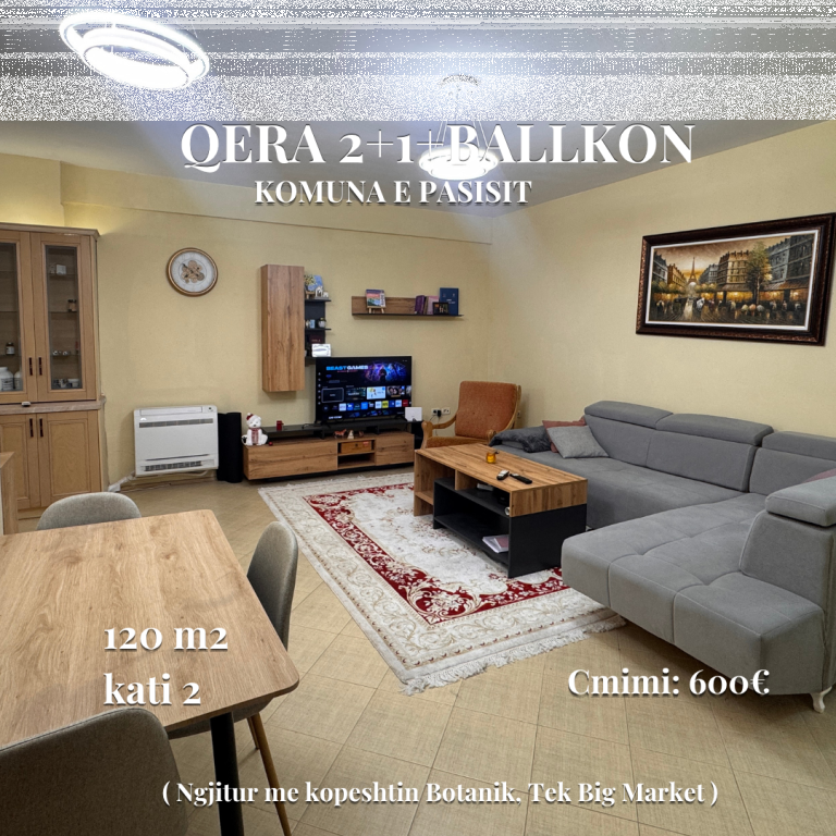 2+1+balcone in affitto | 📍Komuna e parisit