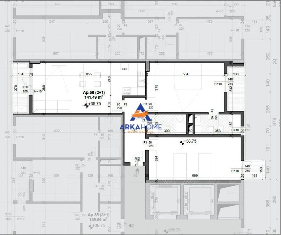 IN VENDITA APPARTAMENTO 2+1+BALCONE "PRESSO MEIS RESIDENCE, EX CAMPO DI AVIAZIONE" 212.235 EURO