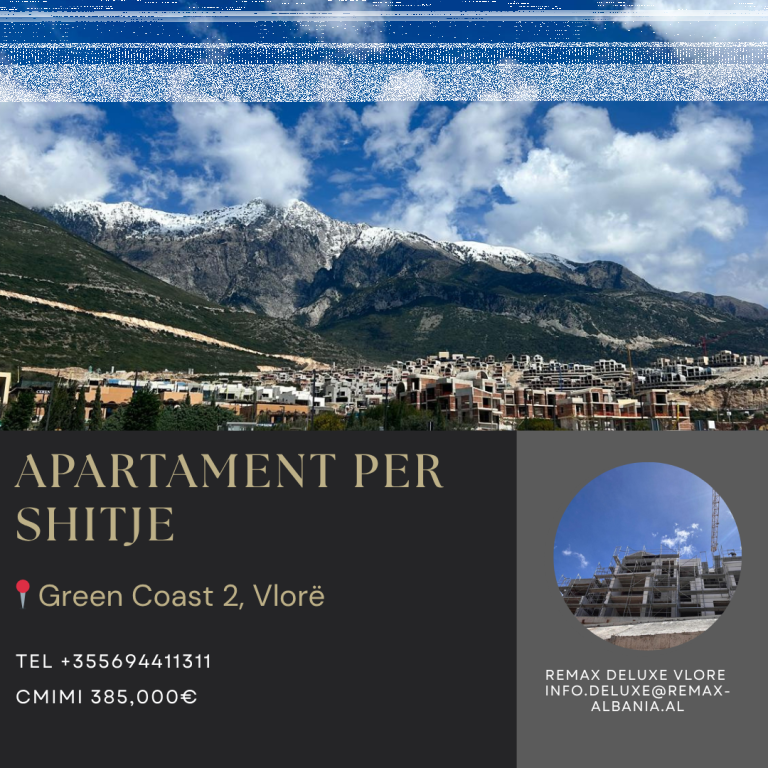 🏖️ APARTAMENT LUKSOZ 1+1  PËR SHITJE – GREEN COAST 2, DHËRMI
