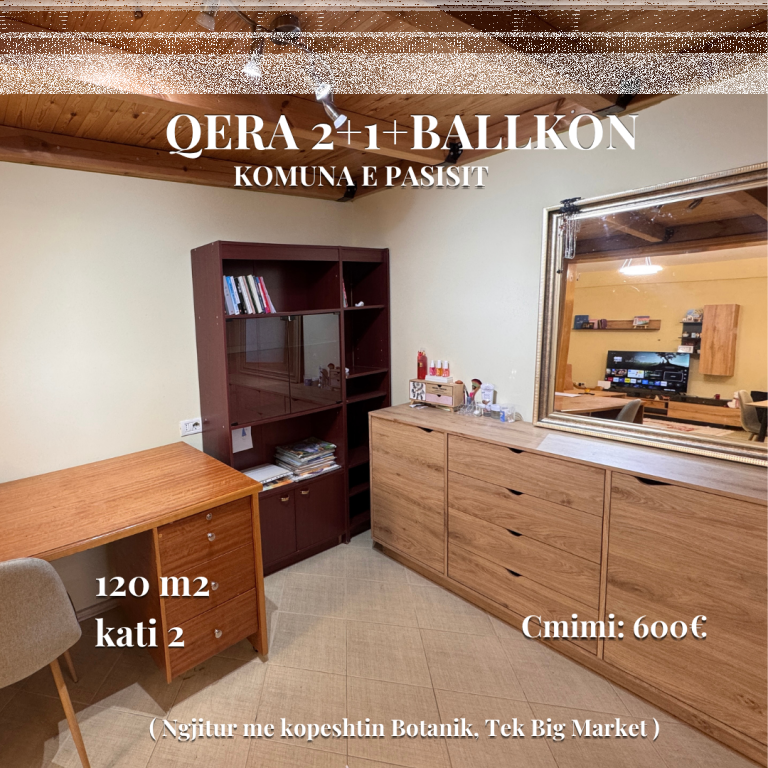 2+1+balcone in affitto | 📍Komuna e parisit