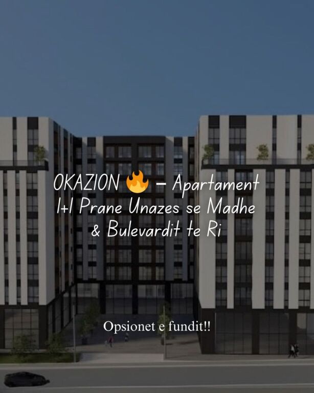 Apartament 1+1 ne shitje! 7’780’500 All / PAGESE ME KESTE!