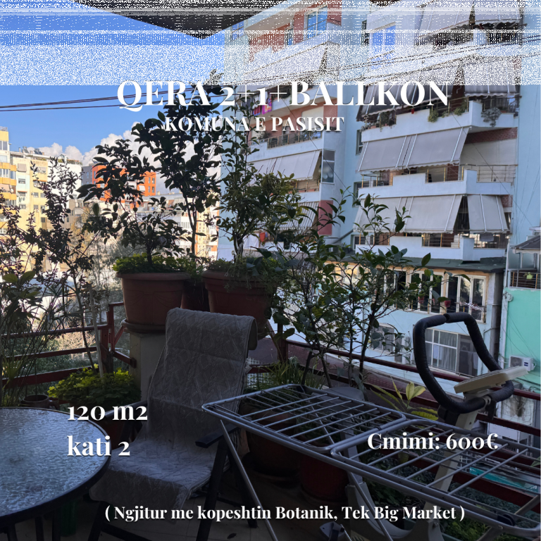 2+1+balcone in affitto | 📍Komuna e parisit