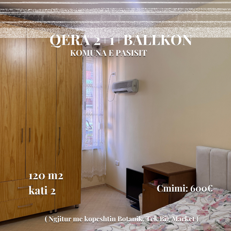 2+1+balcone in affitto | 📍Komuna e parisit