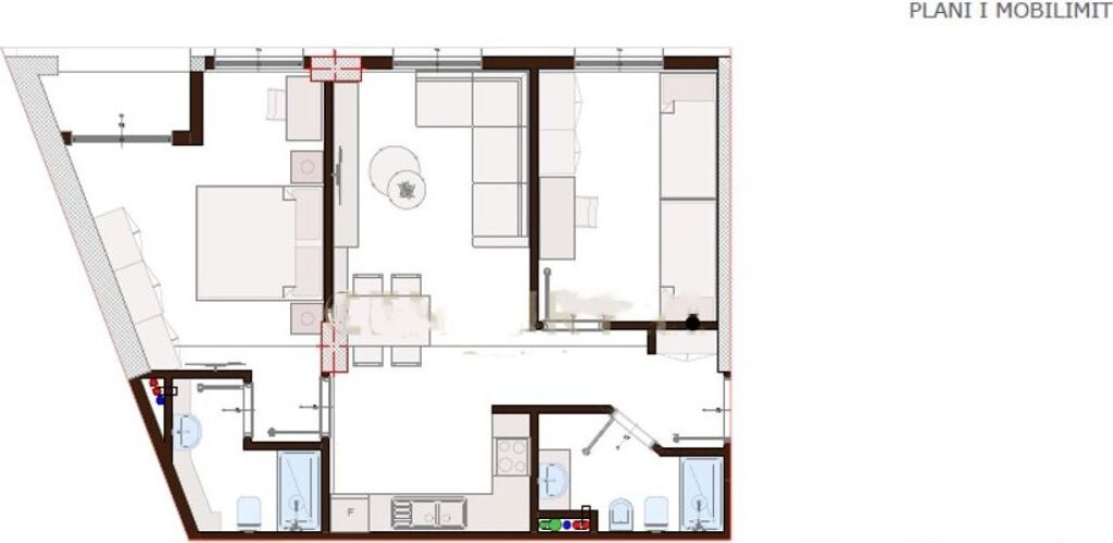 Apartament 2+1+2 për shitje tek Bulevardi i Ri!